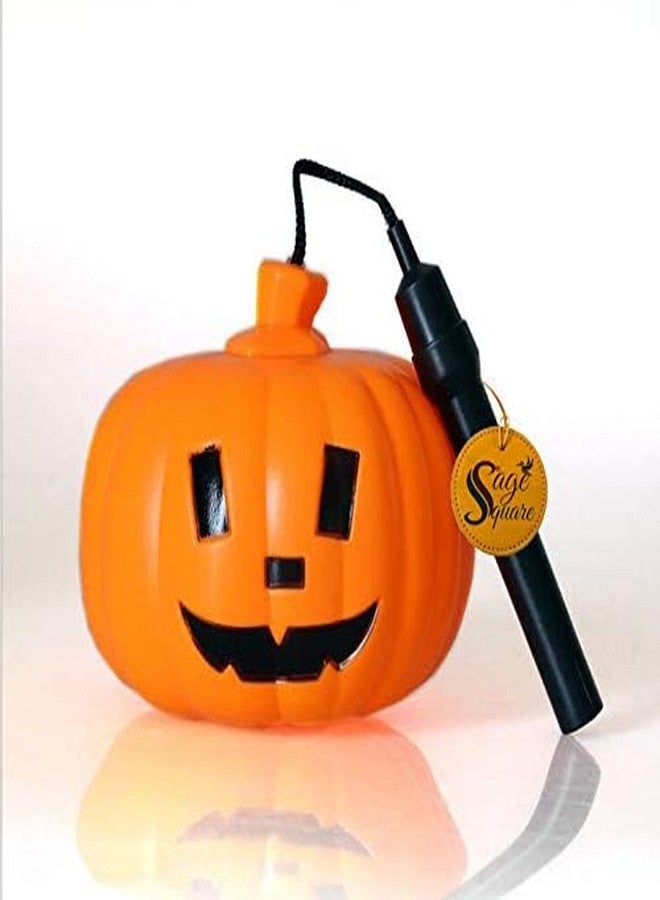 Sage Square Kids LED Pumpkin Candy Basket for Function, Dress Up, Halloween, Cosplay, Party, Theme Party, Stage Show - Image 1